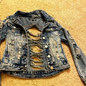 Ripped Jean Jacket